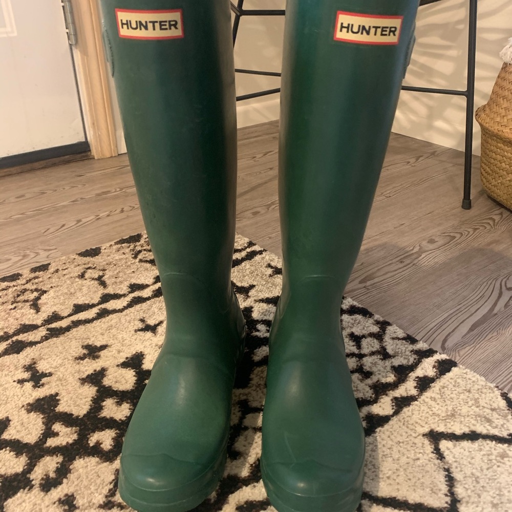 Women’s Green Original Hunter Boots Size 37